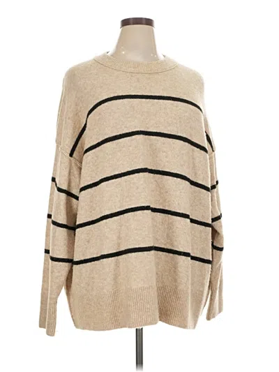 Pre-owned Aerie Pullover Sweater In Tan
