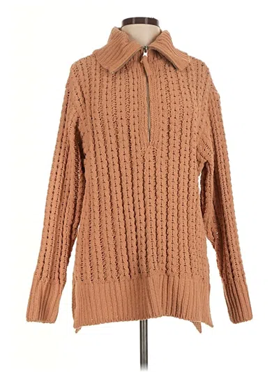 Pre-owned Aerie Pullover Sweater In Tan