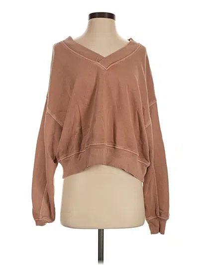 Pre-owned Aerie Pullover Sweater In Tan
