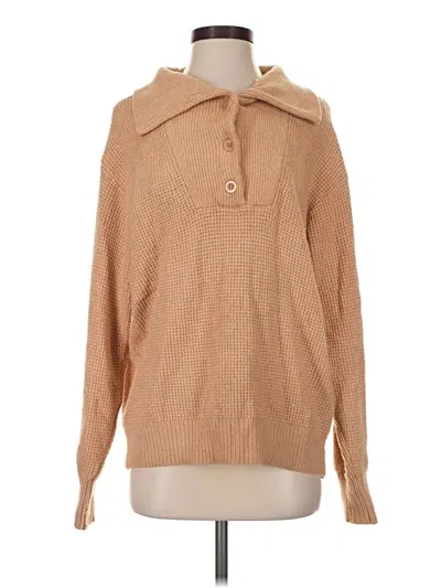 Pre-owned Aerie Pullover Sweater In Tan