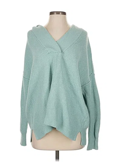 Pre-owned Aerie Pullover Sweater In Teal