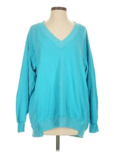 Pre-owned Aerie Pullover Sweater In Teal