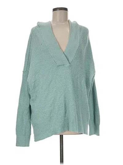 Pre-owned Aerie Pullover Sweater In Teal