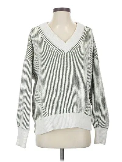 Pre-owned Aerie Pullover Sweater In White