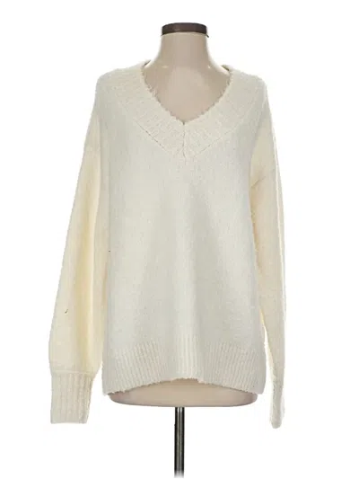 Pre-owned Aerie Pullover Sweater In White