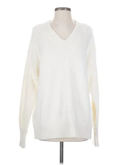 Pre-owned Aerie Pullover Sweater In White