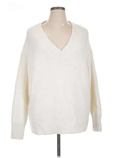 Pre-owned Aerie Pullover Sweater In White