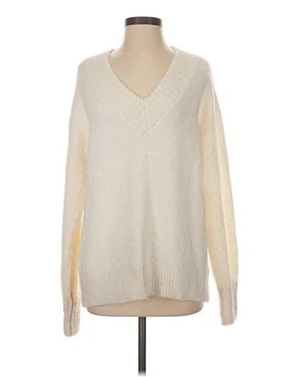 Pre-owned Aerie Pullover Sweater In White