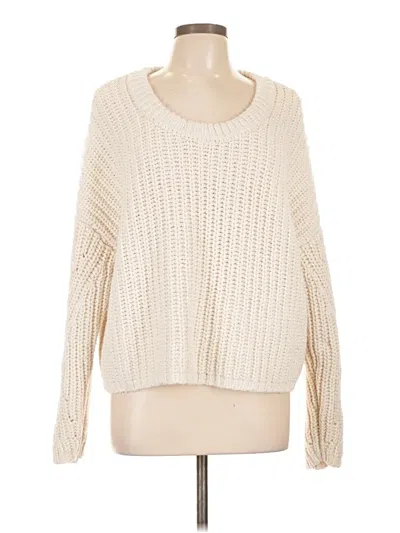 Pre-owned Aerie Pullover Sweater In White