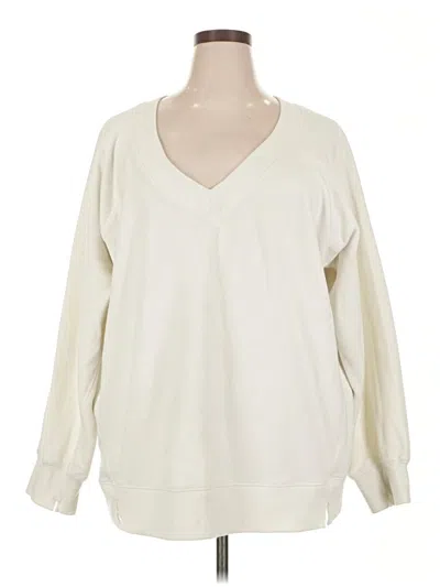 Pre-owned Aerie Pullover Sweater In White