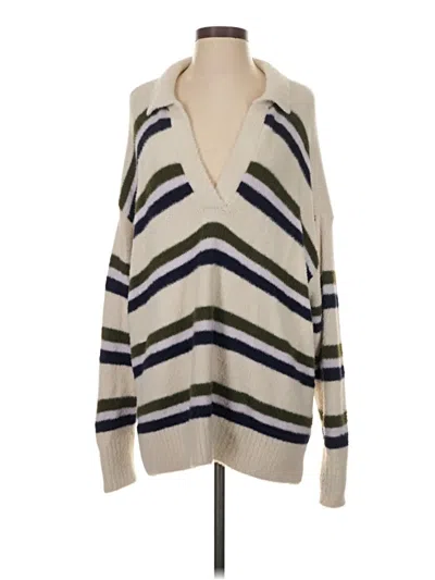 Pre-owned Aerie Pullover Sweater In White