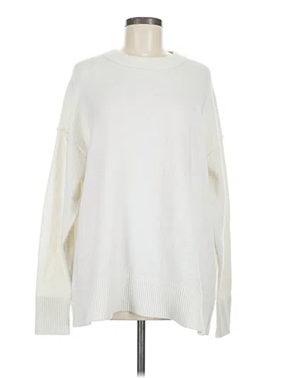 Pre-owned Aerie Pullover Sweater In White