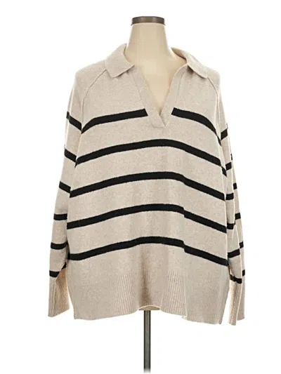 Pre-owned Aerie Pullover Sweater In White