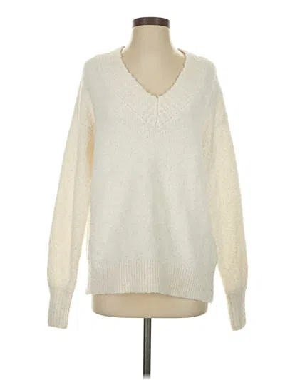 Pre-owned Aerie Pullover Sweater In White