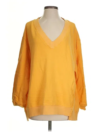 Pre-owned Aerie Pullover Sweater In Yellow