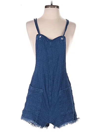 Pre-owned Aerie Romper In Blue