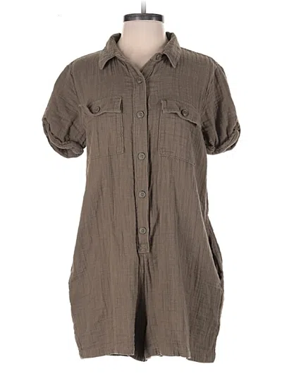 Pre-owned Aerie Romper In Brown
