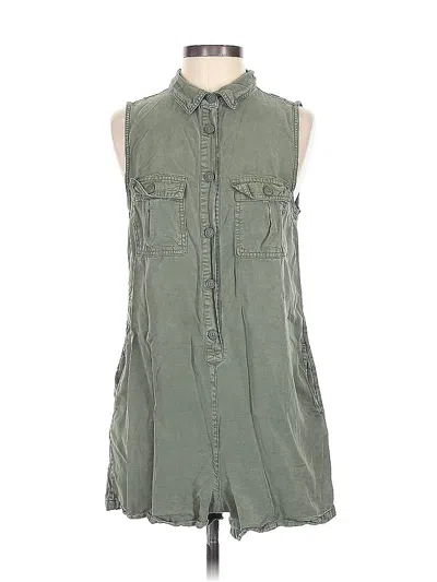 Pre-owned Aerie Romper In Green
