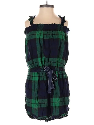 Pre-owned Aerie Romper In Green
