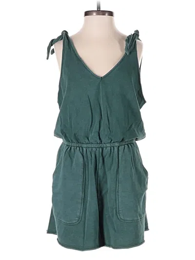 Pre-owned Aerie Romper In Green