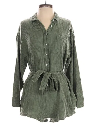 Pre-owned Aerie Romper In Green