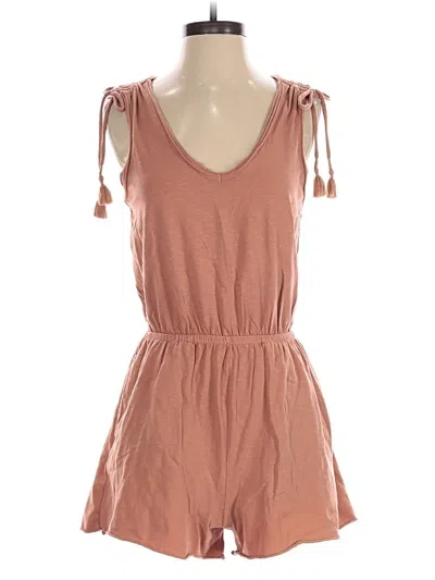Pre-owned Aerie Romper In Orange