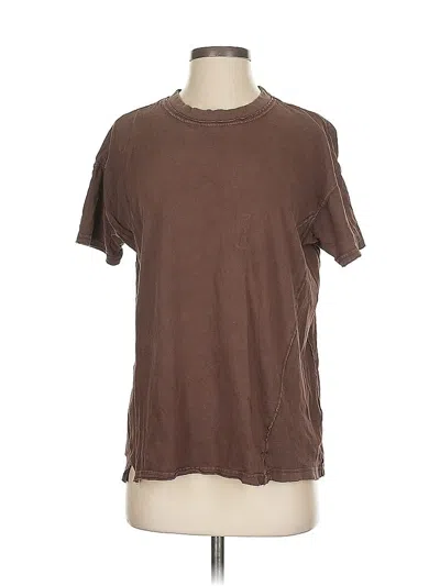 Pre-owned Aerie Short Sleeve T-shirt In Brown