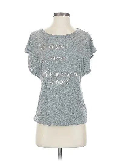 Pre-owned Aerie Short Sleeve T-shirt In Gray