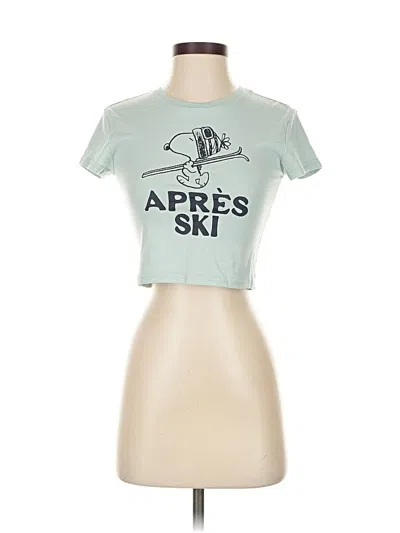 Pre-owned Aerie Short Sleeve T-shirt In Green