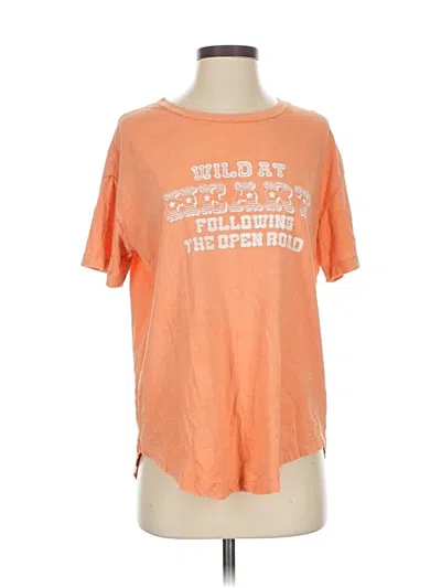 Pre-owned Aerie Short Sleeve T-shirt In Orange