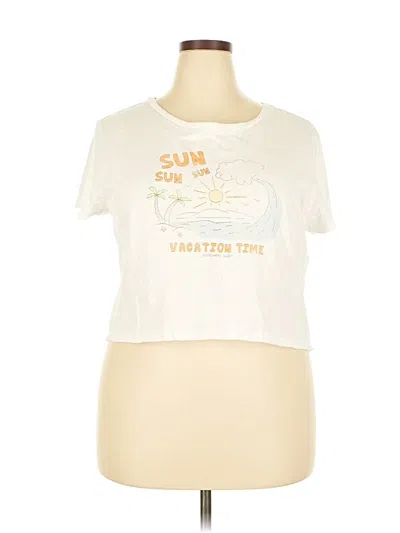 Pre-owned Aerie Short Sleeve T-shirt In White