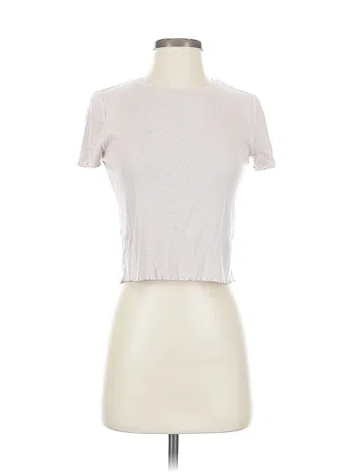 Pre-owned Aerie Short Sleeve T-shirt In White