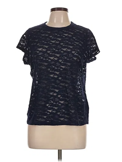 Aerie Short Sleeve Top Black Crew Neck Tops