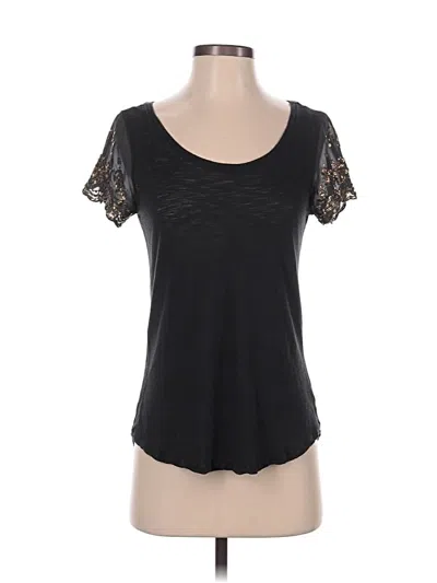 Pre-owned Aerie Short Sleeve T-shirt In Black