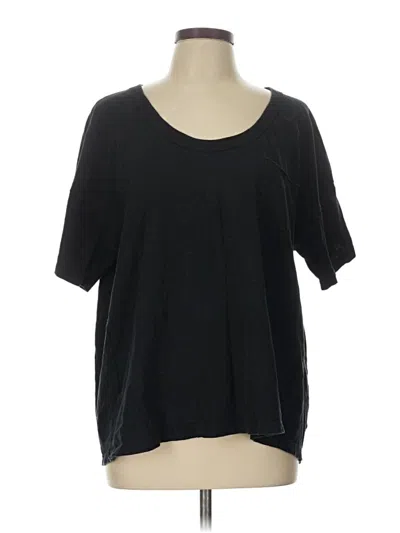 Pre-owned Aerie Short Sleeve T-shirt In Black