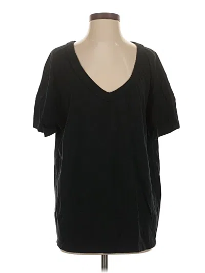 Pre-owned Aerie Short Sleeve T-shirt In Black