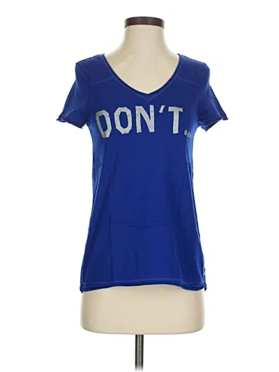 Pre-owned Aerie Short Sleeve T-shirt In Blue