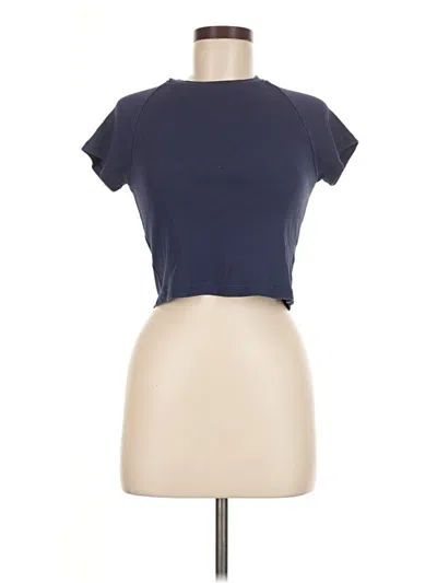 Pre-owned Aerie Short Sleeve T-shirt In Blue