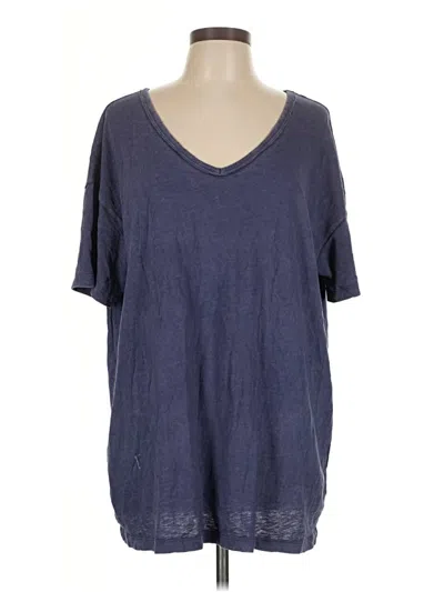 Pre-owned Aerie Short Sleeve T-shirt In Blue