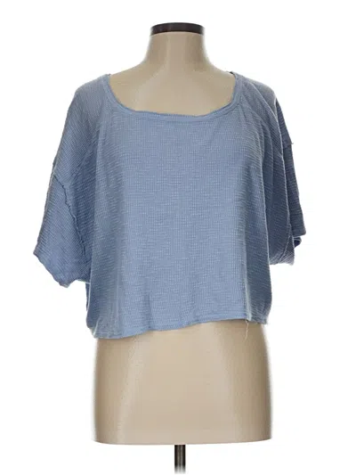 Pre-owned Aerie Short Sleeve T-shirt In Blue