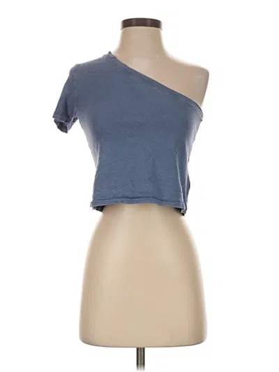 Pre-owned Aerie Short Sleeve T-shirt In Blue
