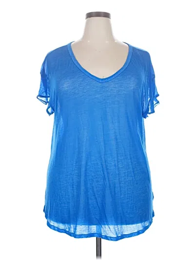 Pre-owned Aerie Short Sleeve T-shirt In Blue