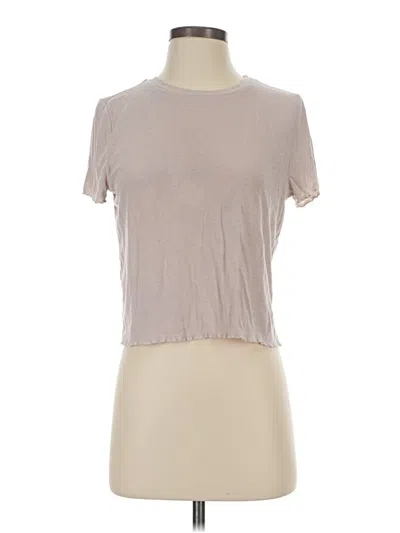 Pre-owned Aerie Short Sleeve T-shirt In Brown