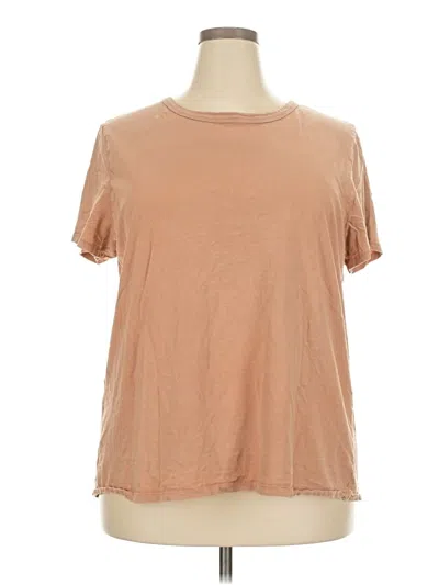 Pre-owned Aerie Short Sleeve T-shirt In Brown