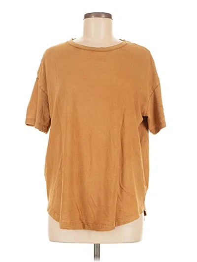 Pre-owned Aerie Short Sleeve T-shirt In Brown