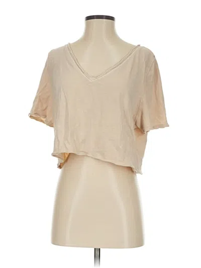 Pre-owned Aerie Short Sleeve T-shirt In Brown