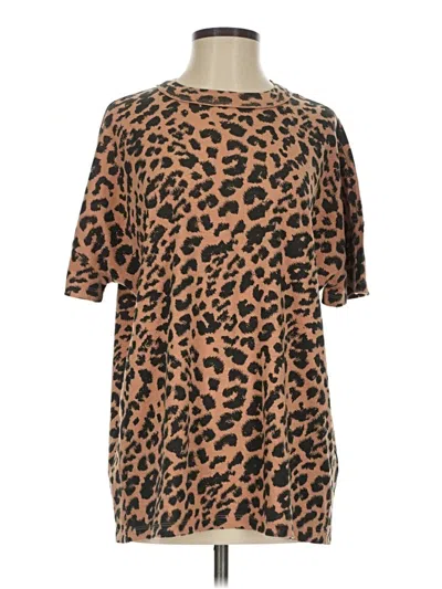Pre-owned Aerie Short Sleeve T-shirt In Brown