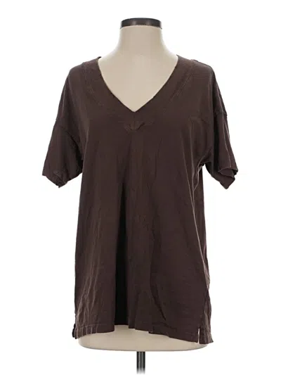 Pre-owned Aerie Short Sleeve T-shirt In Brown