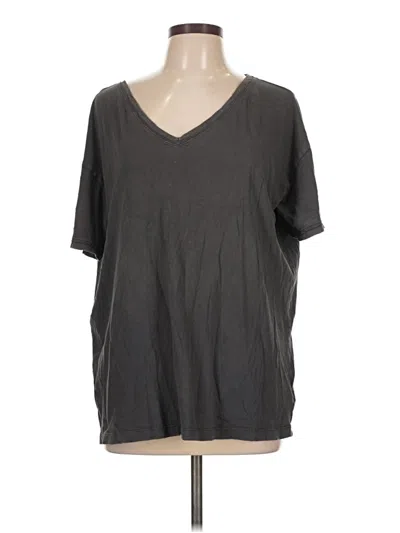 Pre-owned Aerie Short Sleeve T-shirt In Gray