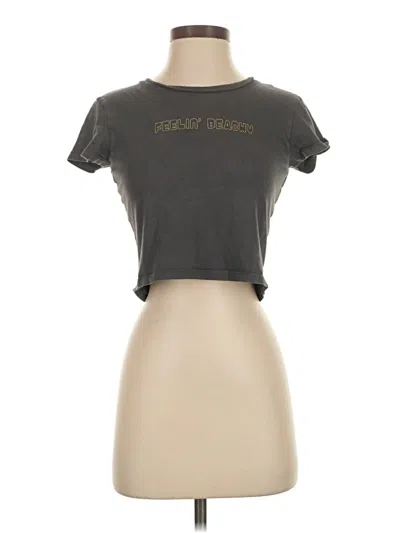 Pre-owned Aerie Short Sleeve T-shirt In Gray